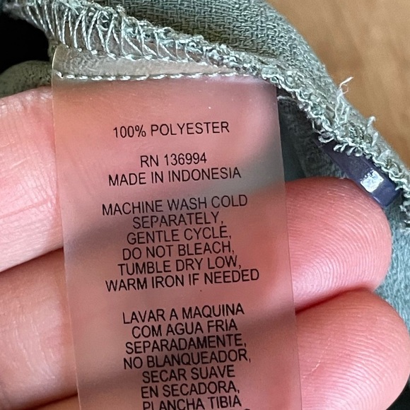 Milano Green Polo Collar Button Down sleeveless blouse women’s medium - Picture 6 of 8